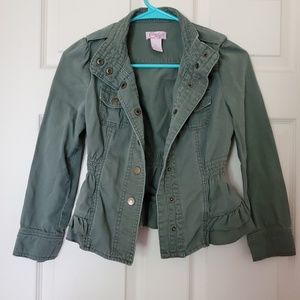 CANDIE'S army style blazer for girls Medium